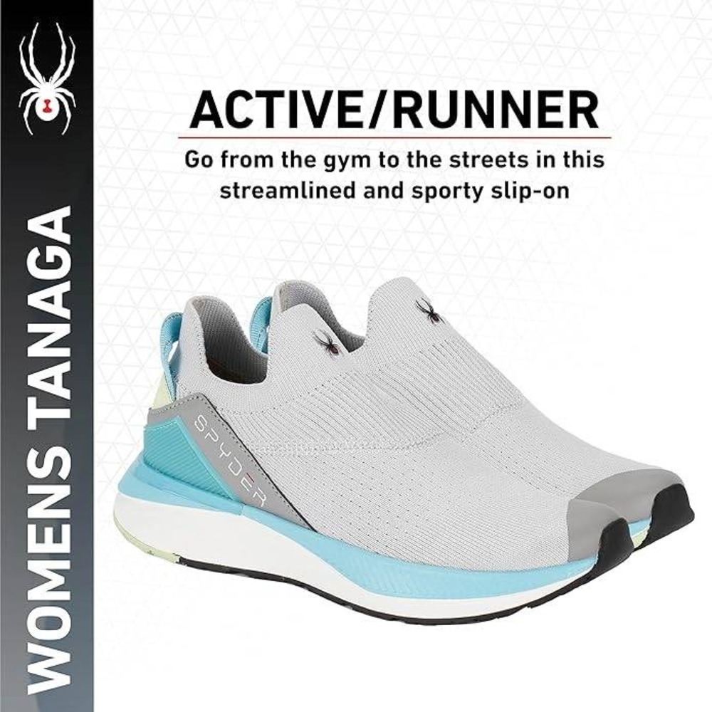 Spyder Tanaga Women's Slip On Running Shoes Glacier Grey Size 8 NEW